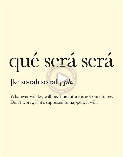 Que Sera, Sera 